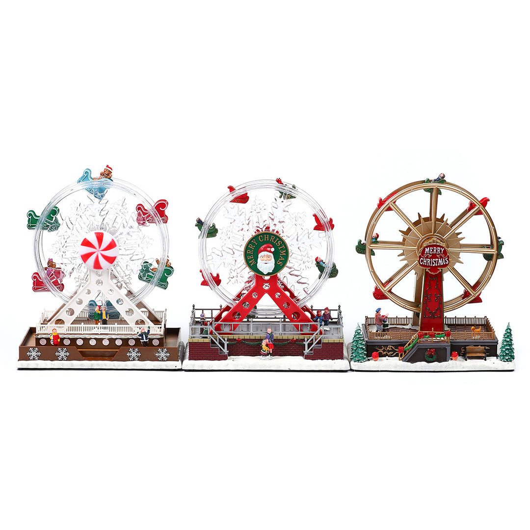 Illuminated Snowflake Ferris Wheel Decoration Kalsten