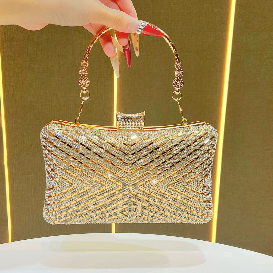 Glamorous Rhinestone Detailed Evening Handbag