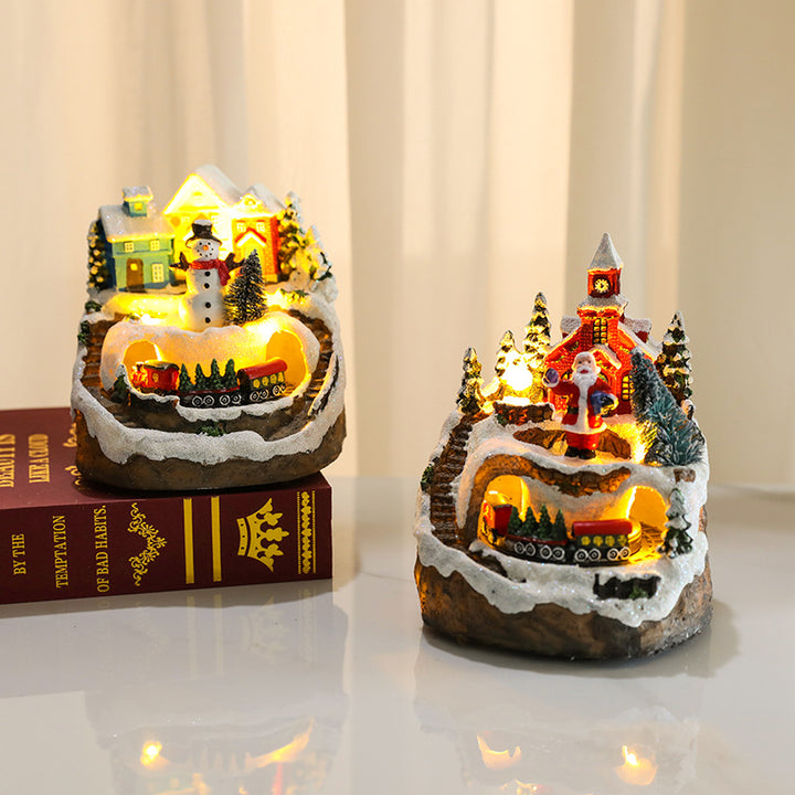 LED Illuminated Christmas Village Scene Kalsten