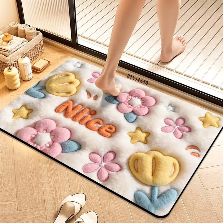 Plush Money-Themed Bath Mat Kalsten