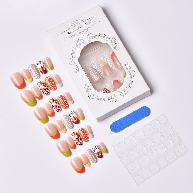Creative Themed Press-On Nail Set