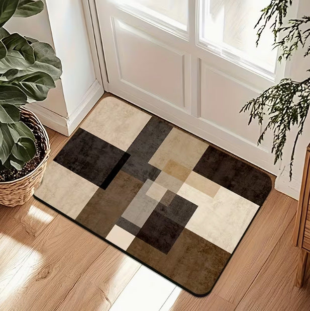 Geometric Patterned Anti-Slip Bath Mat Kalsten