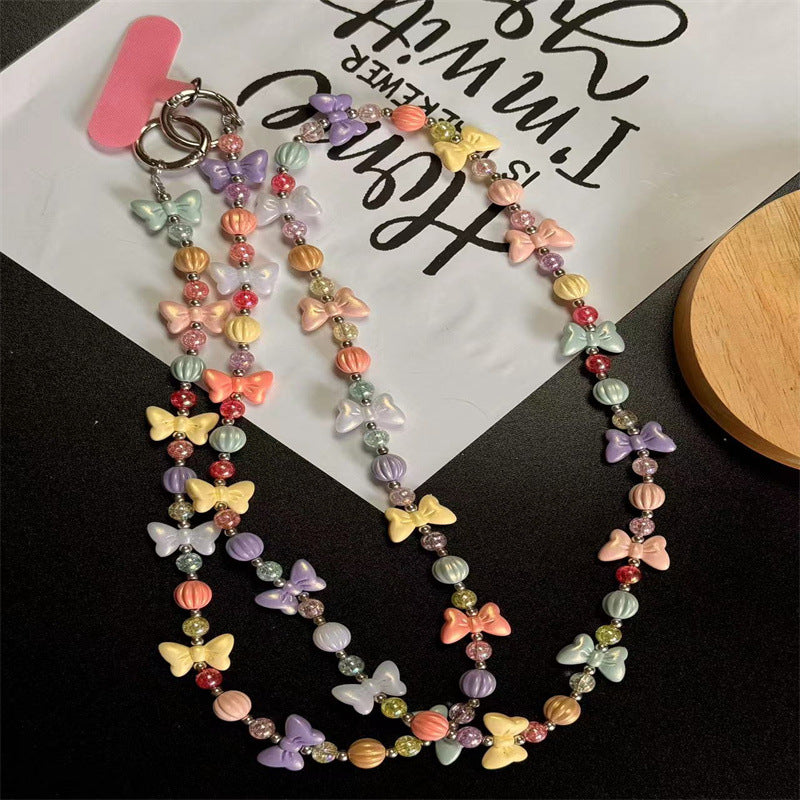 Charming Butterfly Beaded Eyewear Chain Kalsten
