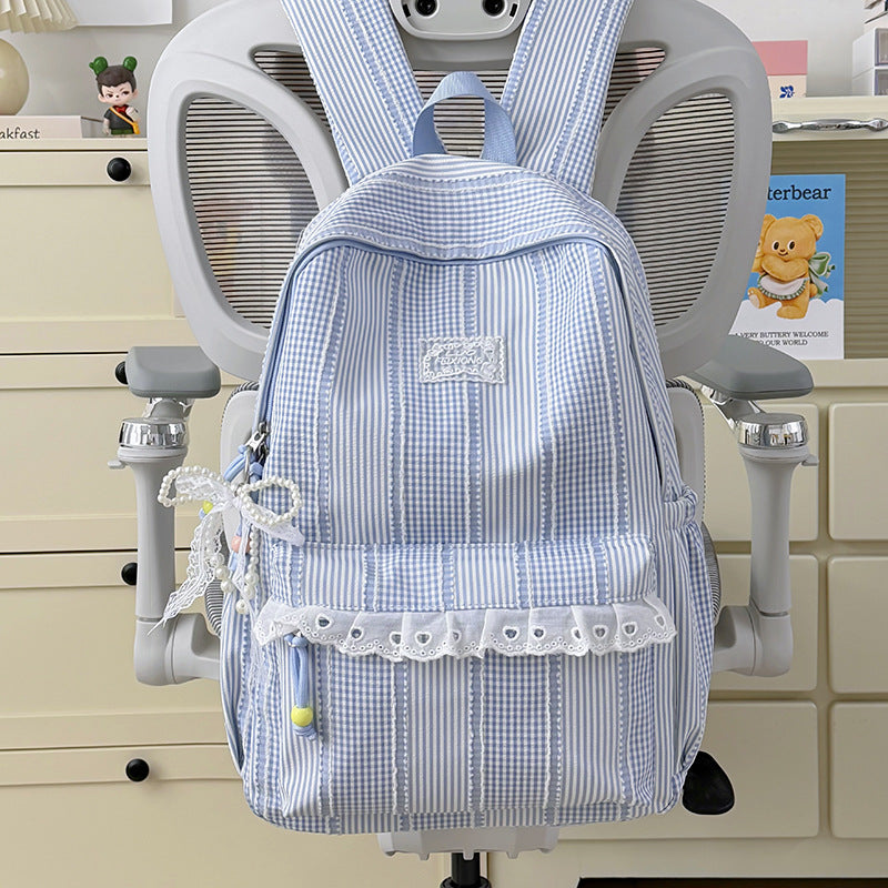 Stylish Striped Design Backpack Kalsten