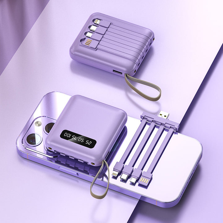 Multifunctional power bank with integrated charging cable Kalsten