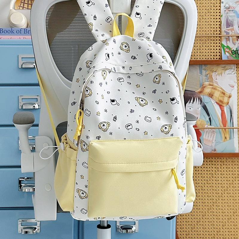 Playful Bunny Ears Printed Backpack Kalsten