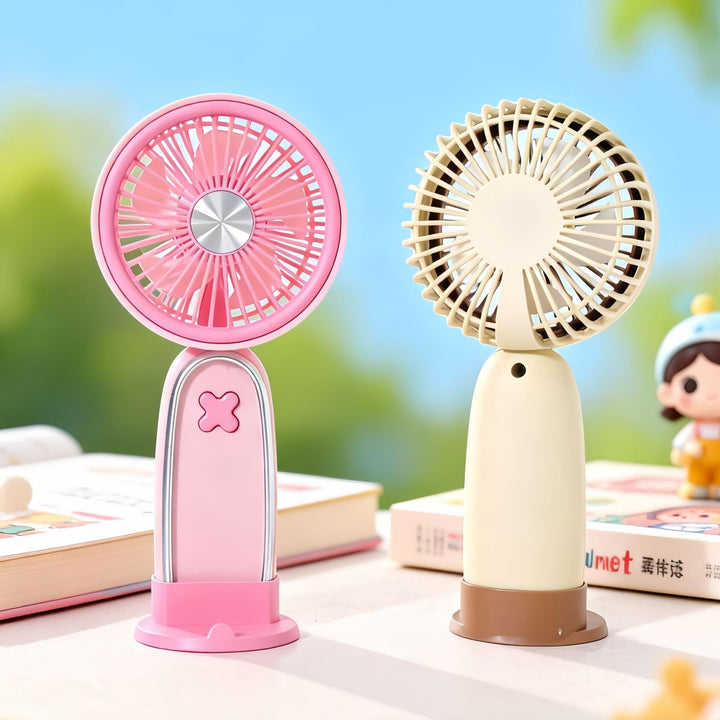 Women portable mini fan with USB charging function and ergonomic design Kalsten