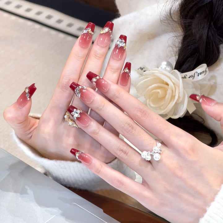 Acrylic Square Press-On Nail Set Kalsten