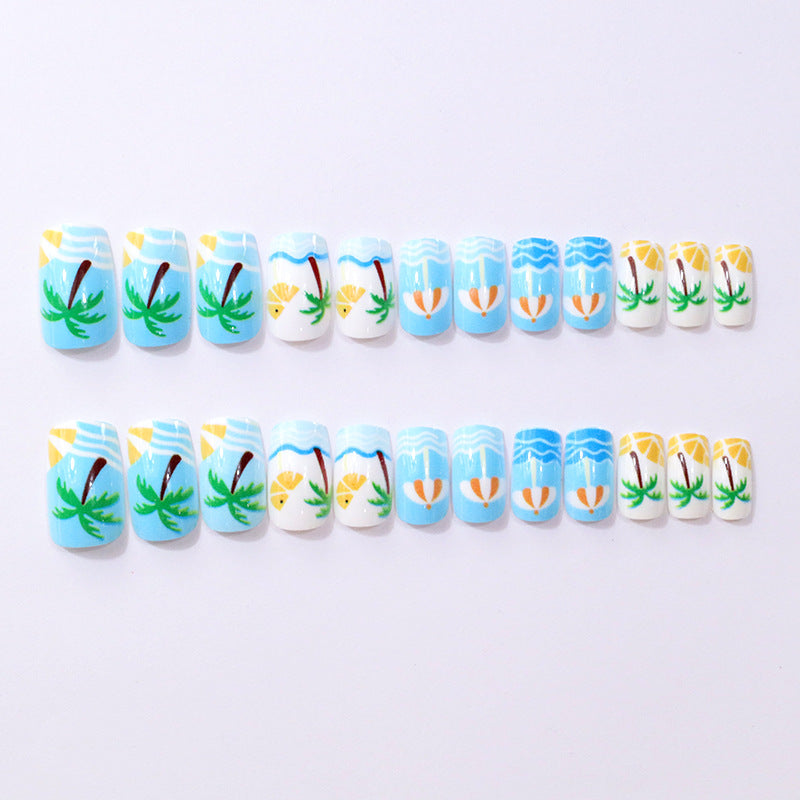 Beach-Themed Decorative Nail Art Kalsten