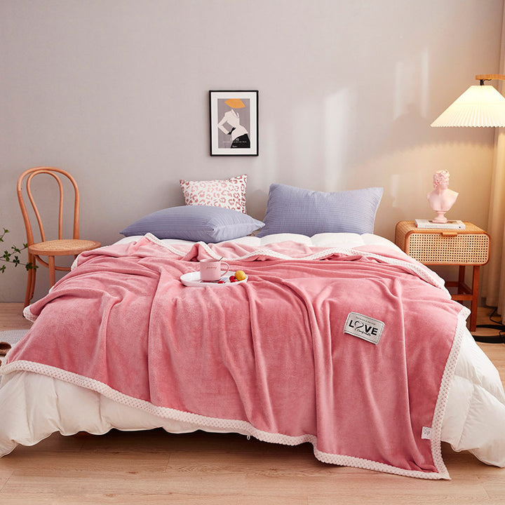 Women soft plush blanket with playful design Kalsten