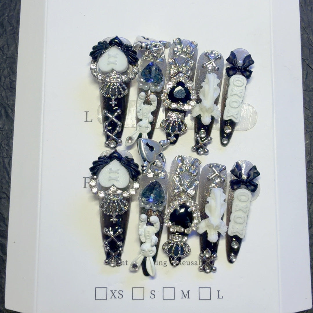 Decorative 3D Nail Art Clips