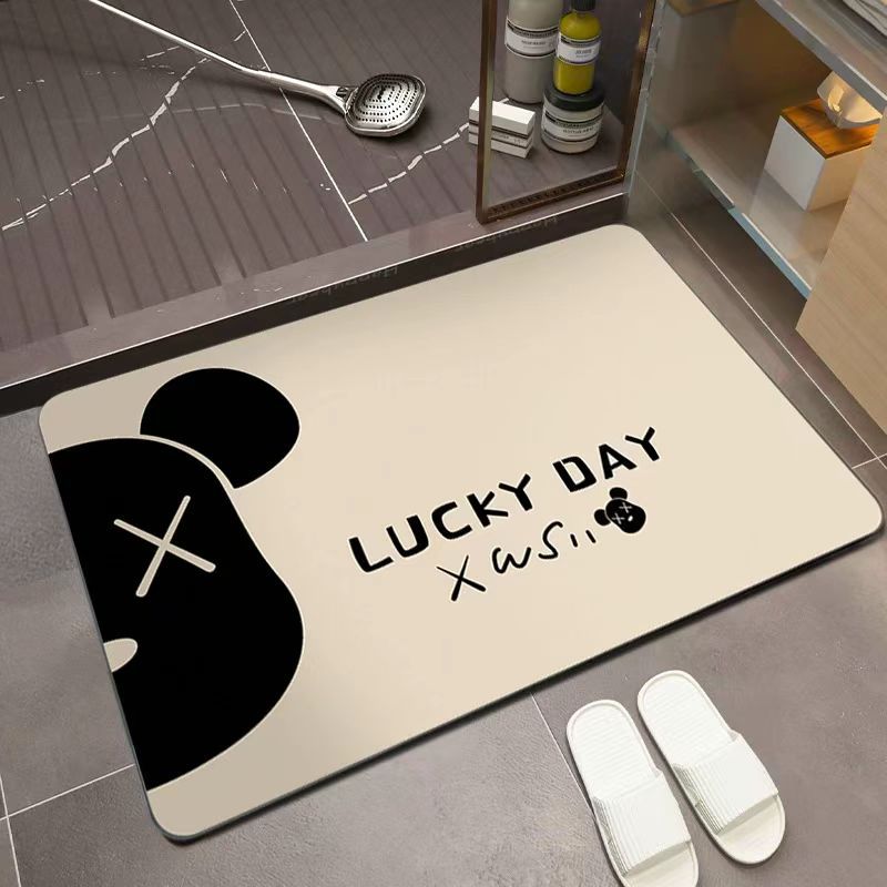 Playful Bear-Themed Bathroom Mat Kalsten