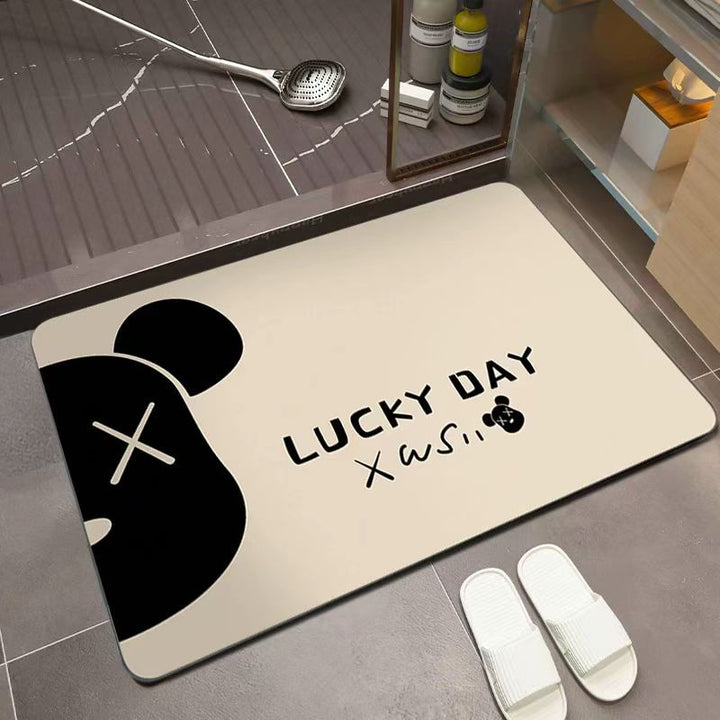 Playful Bear-Themed Bathroom Mat Kalsten