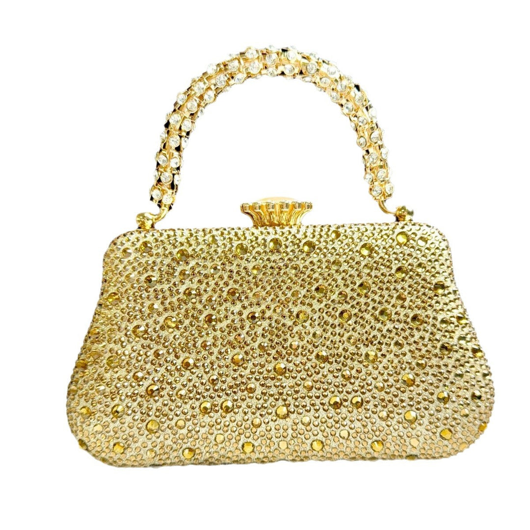 Elegant Rhinestone-Embellished Handbag