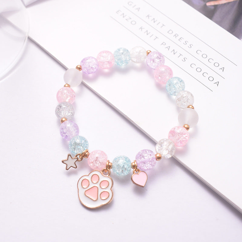 Whimsical Beaded Charm Bracelet Kalsten
