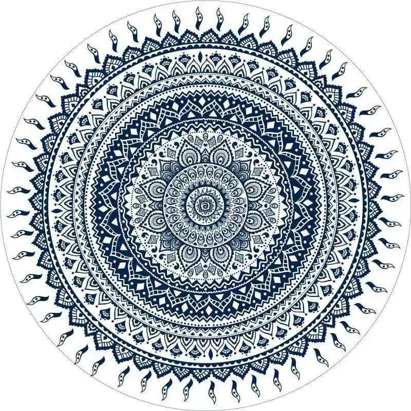 Round Vintage Area Rug