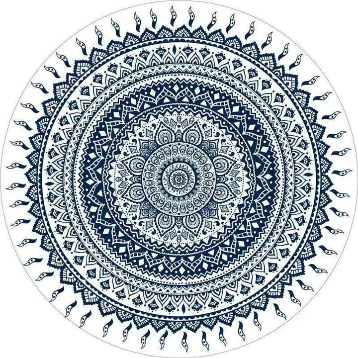 Round Vintage Area Rug