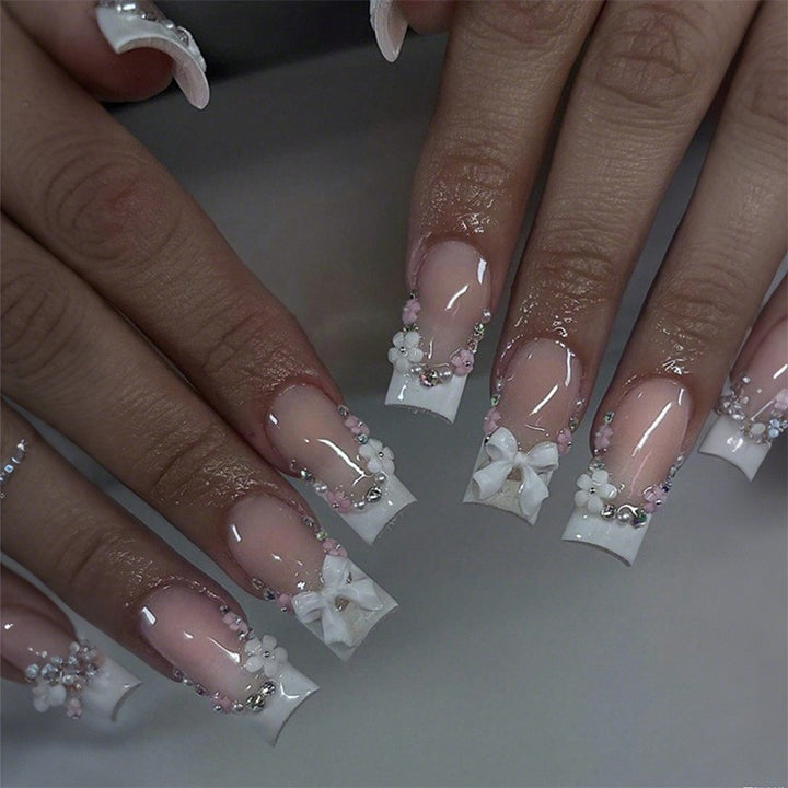 Premium French Tip Press-On Nails Kalsten