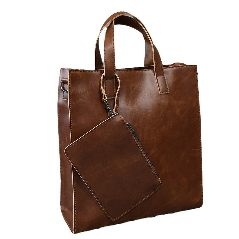Stylish and Spacious Leather Bag Kalsten