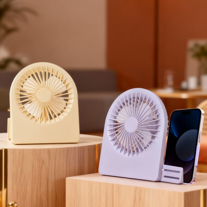 Women's Portable Table Fan with USB Connection and Adjustable Tilt Angle Kalsten