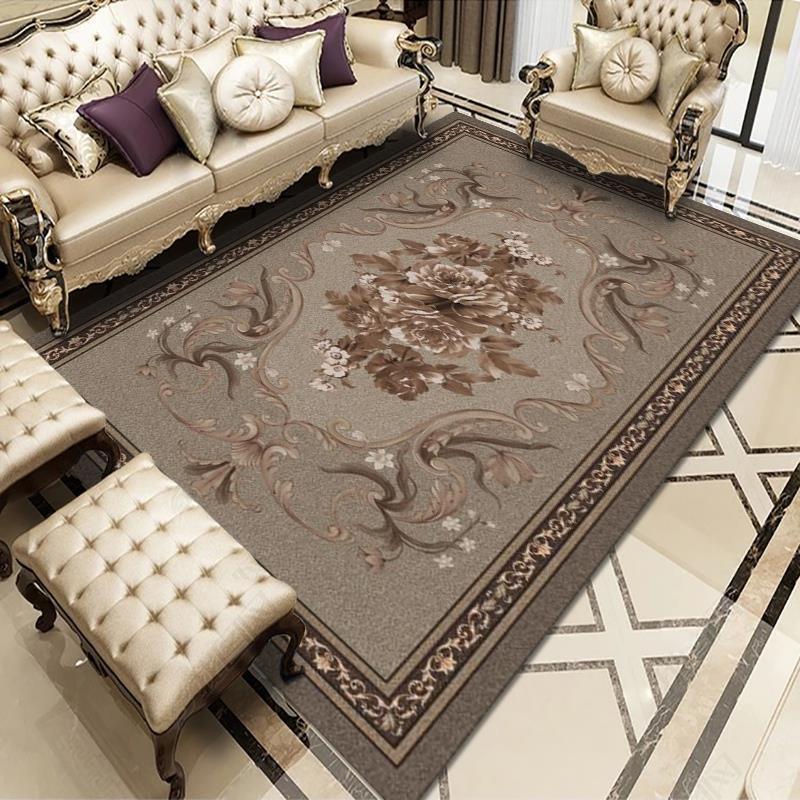 Elegant Floral Woven Area Rug