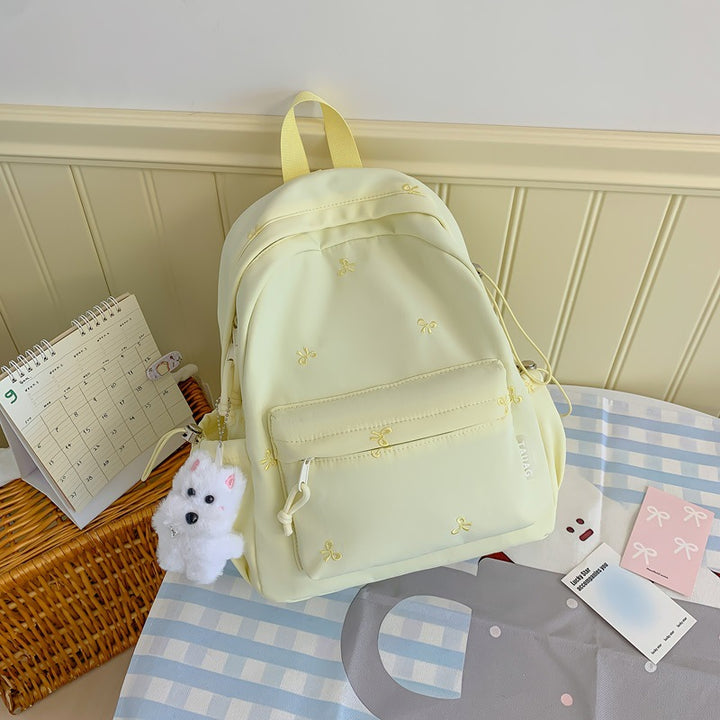 Floral Embroidered Daily Backpack Kalsten