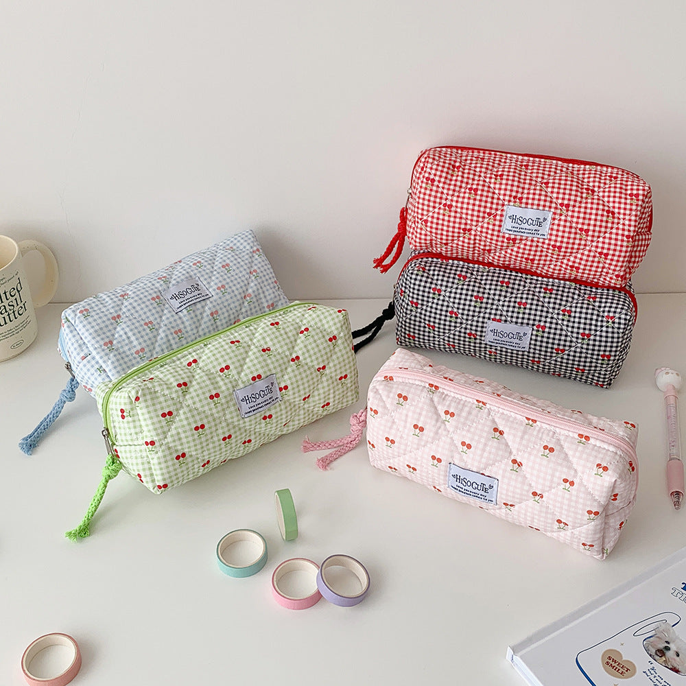 Stylish Quilted Pencil Case