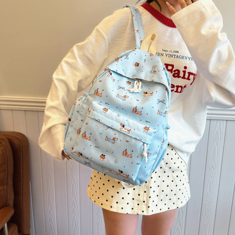 Backpack with Cheerful Dog Motif Kalsten