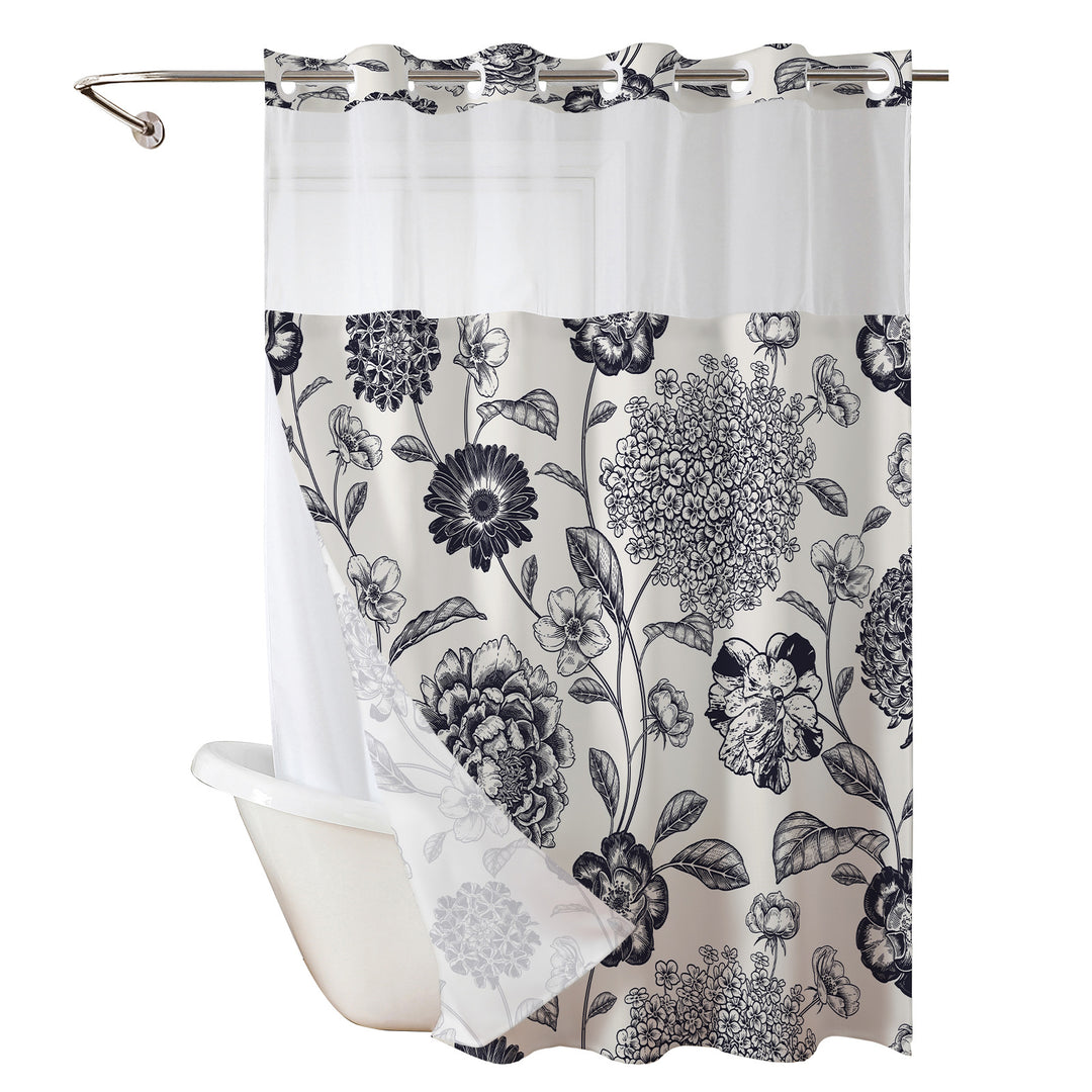 Floral Print Shower Curtain Kalsten