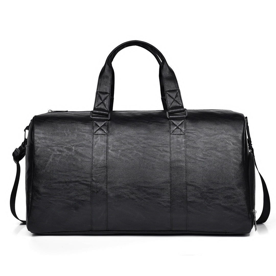 Travel bag made of high-quality leather with robust carrying handles Kalsten