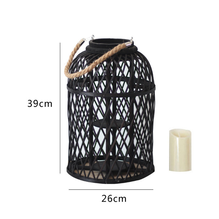 Decorative lantern made of braided material Kalsten