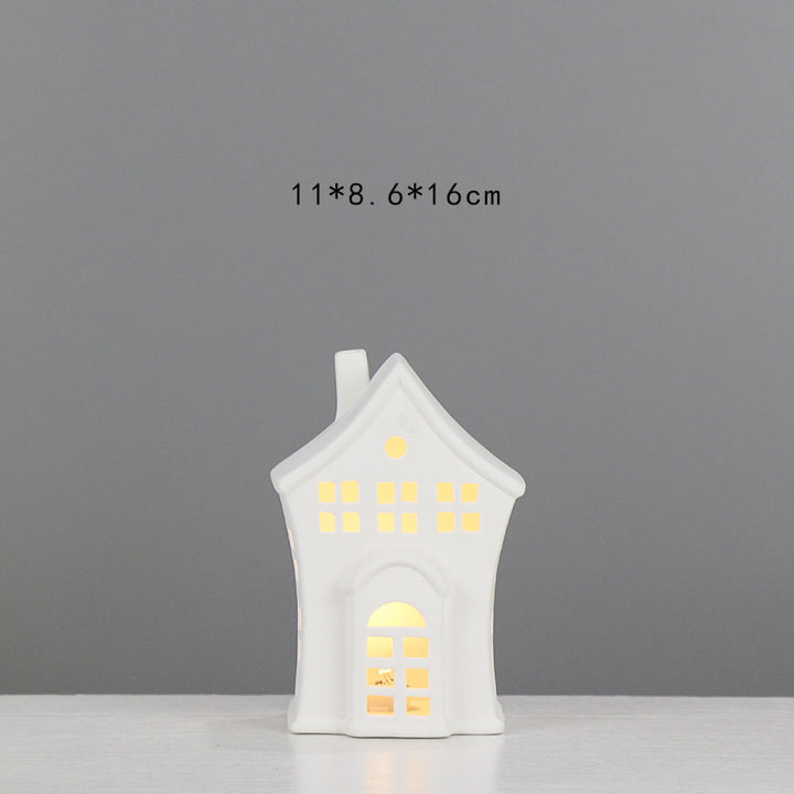 Decorative Ceramic House Lantern Kalsten