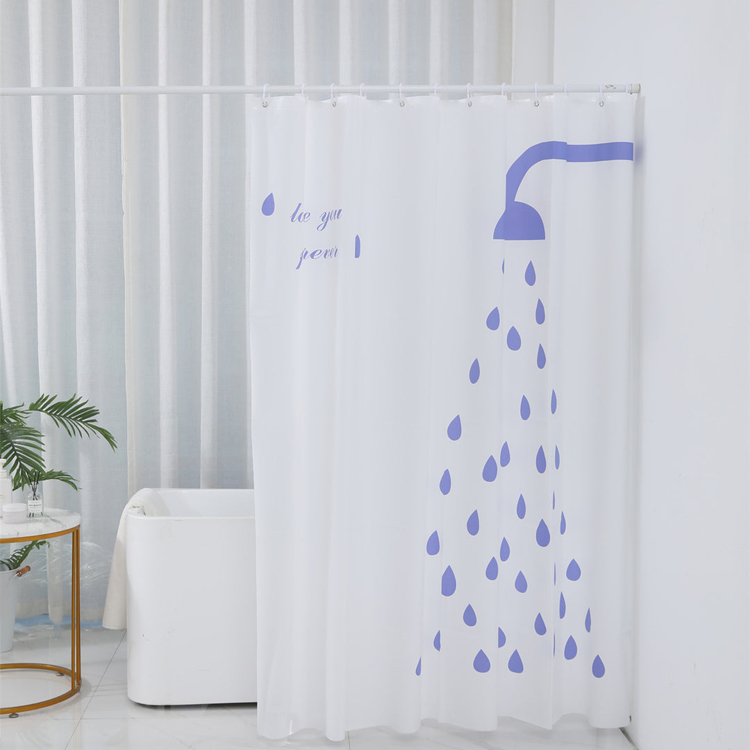 Inspirational Water Drop Shower Curtain Kalsten