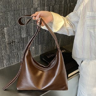 Soft Leather Minimalist Hobo Bag Kalsten