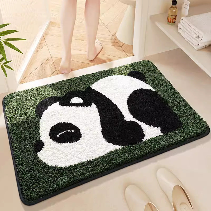 Cute Cartoon Cat-Themed Bath Mat