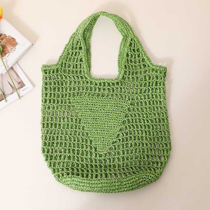 Coarse crochet bag with large handles Kalsten