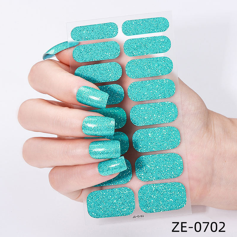 Glitter Finish Nail Wraps