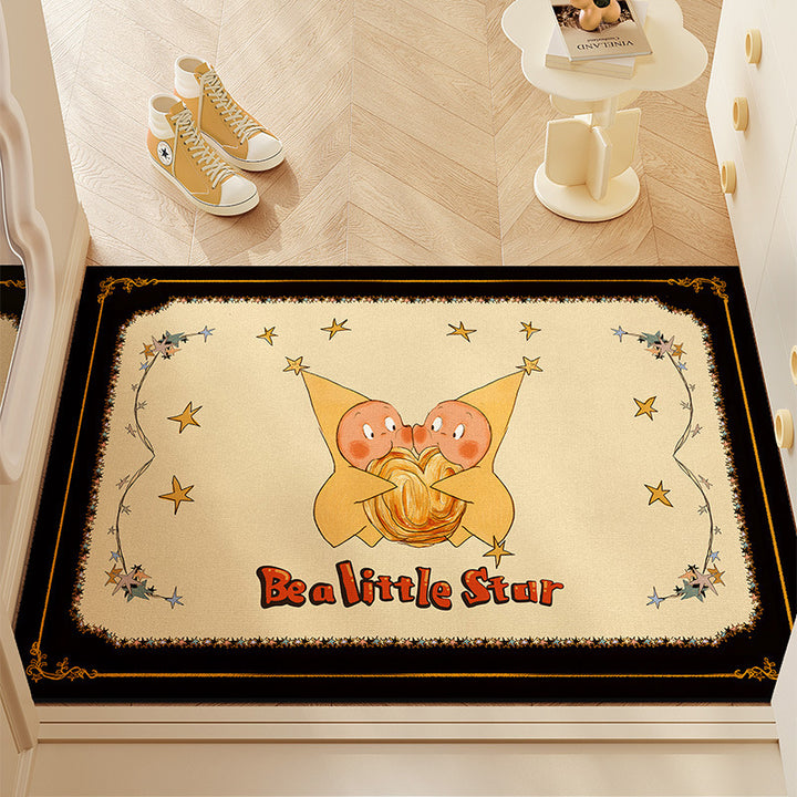 Cartoon-Themed Welcome Mat for Home Entrance