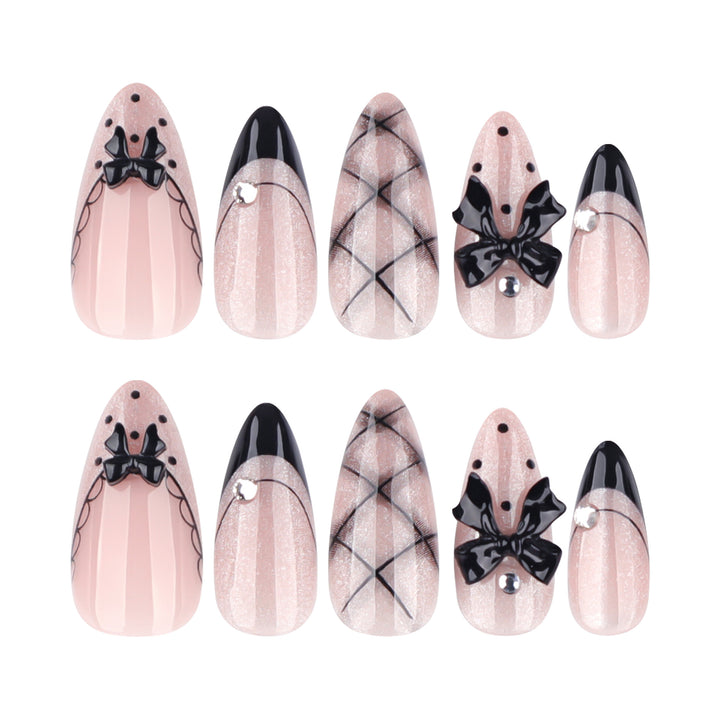 Artful acrylic nails with elegant floral accents Kalsten