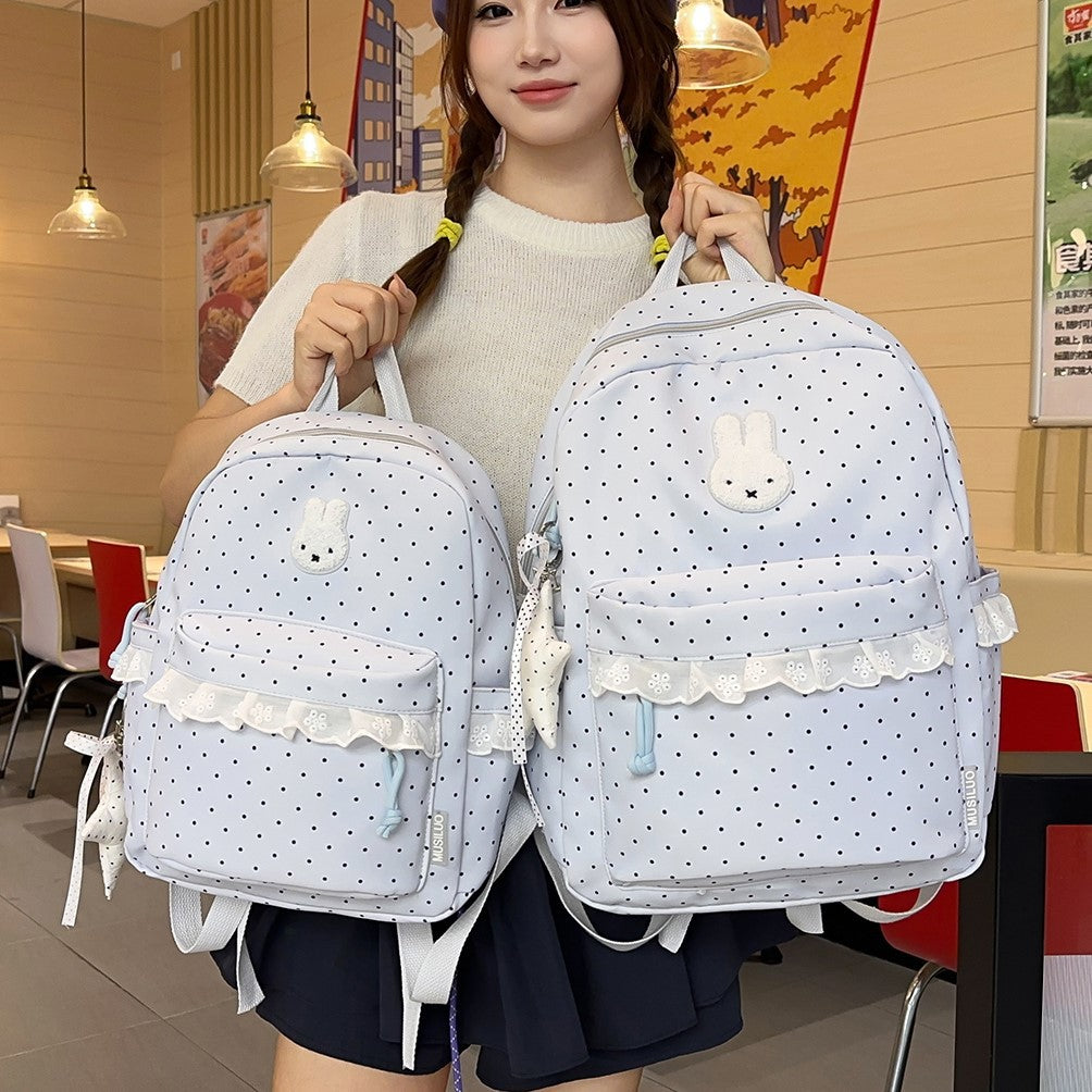 Playful Bunny-Ear Printed Backpack Kalsten
