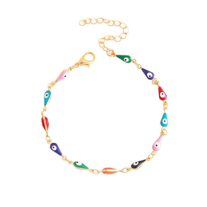 Colorful Evil Eye Charm Anklet Kalsten 1788164324