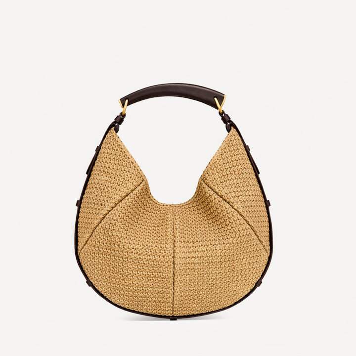 Artisan Woven Straw Handbag