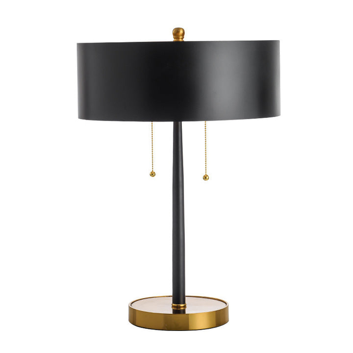 Modern Minimalist Table Lamp with Gold Accents