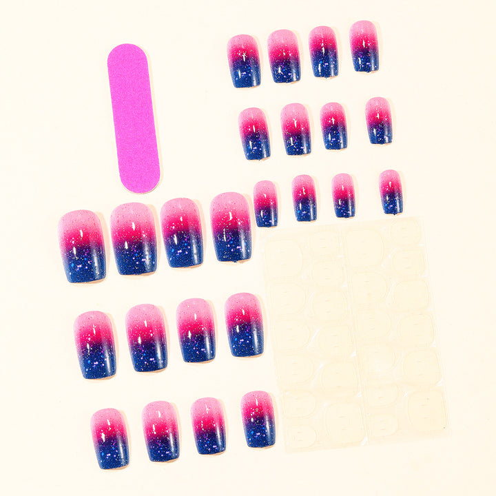Sparkling Ombre Nail Art Extensions Kalsten