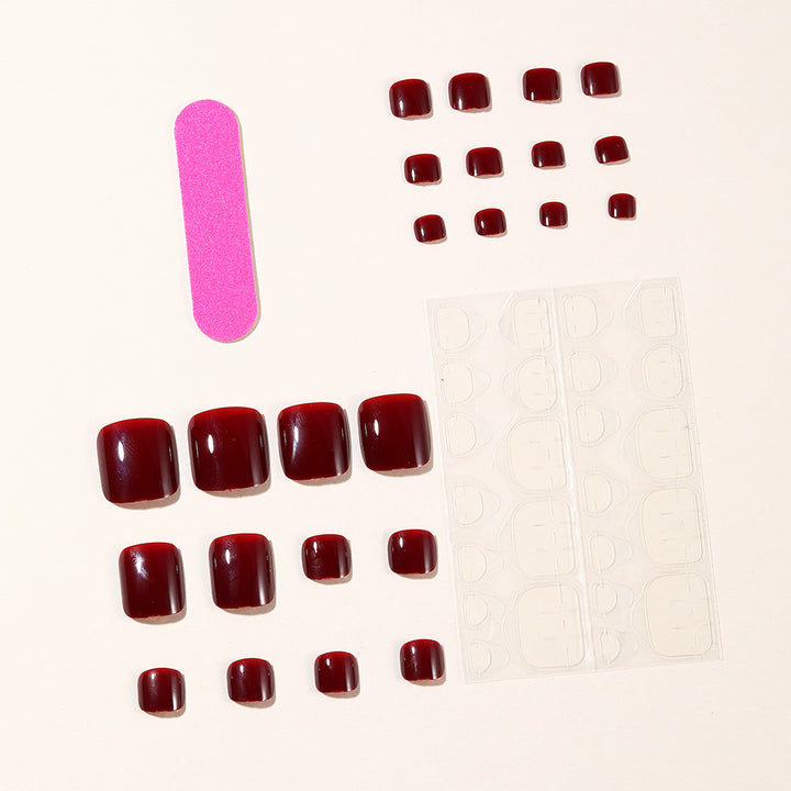 Glossy Gel Toe Nail Art Kalsten