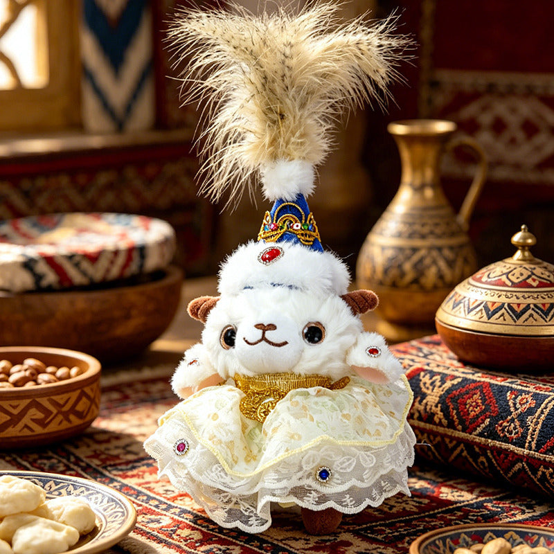 Jewel-Embellished Plush Lamb Collectible Kalsten