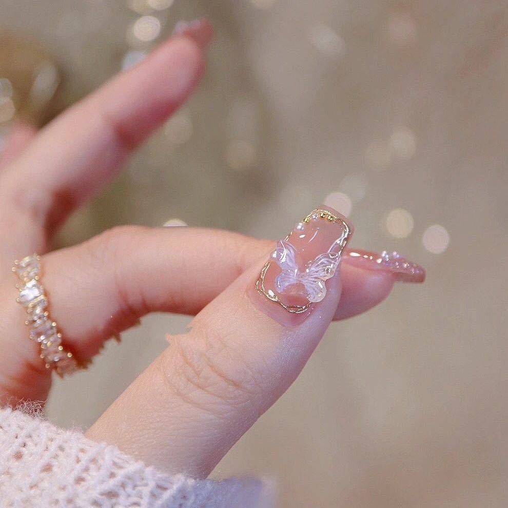 Premium Decorative Press-On Nail Design Kalsten