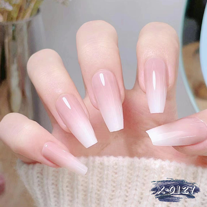 Elegant Faux Almond Shape Press-On Nails