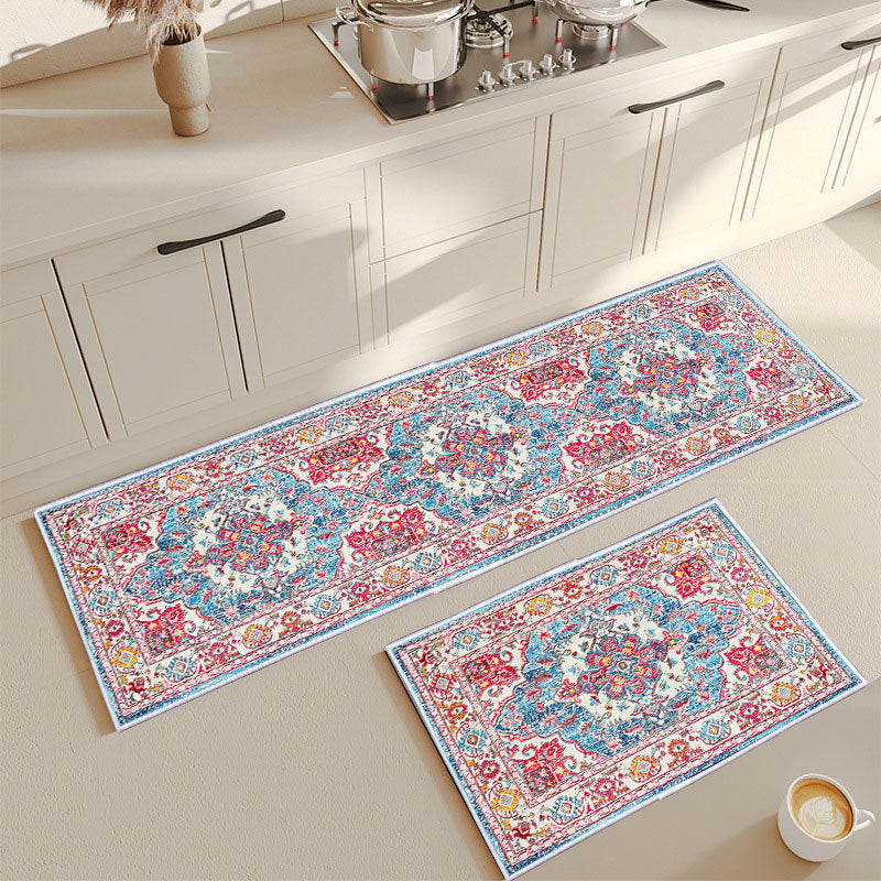 Vintage Floral Print Area Rug Set Kalsten