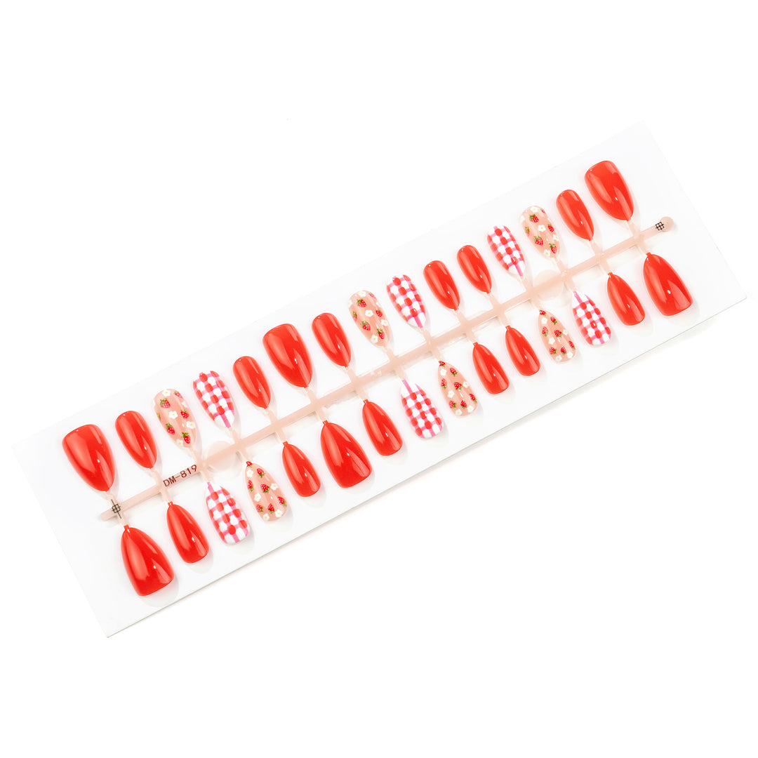 Themed Strawberry Nail Art Set